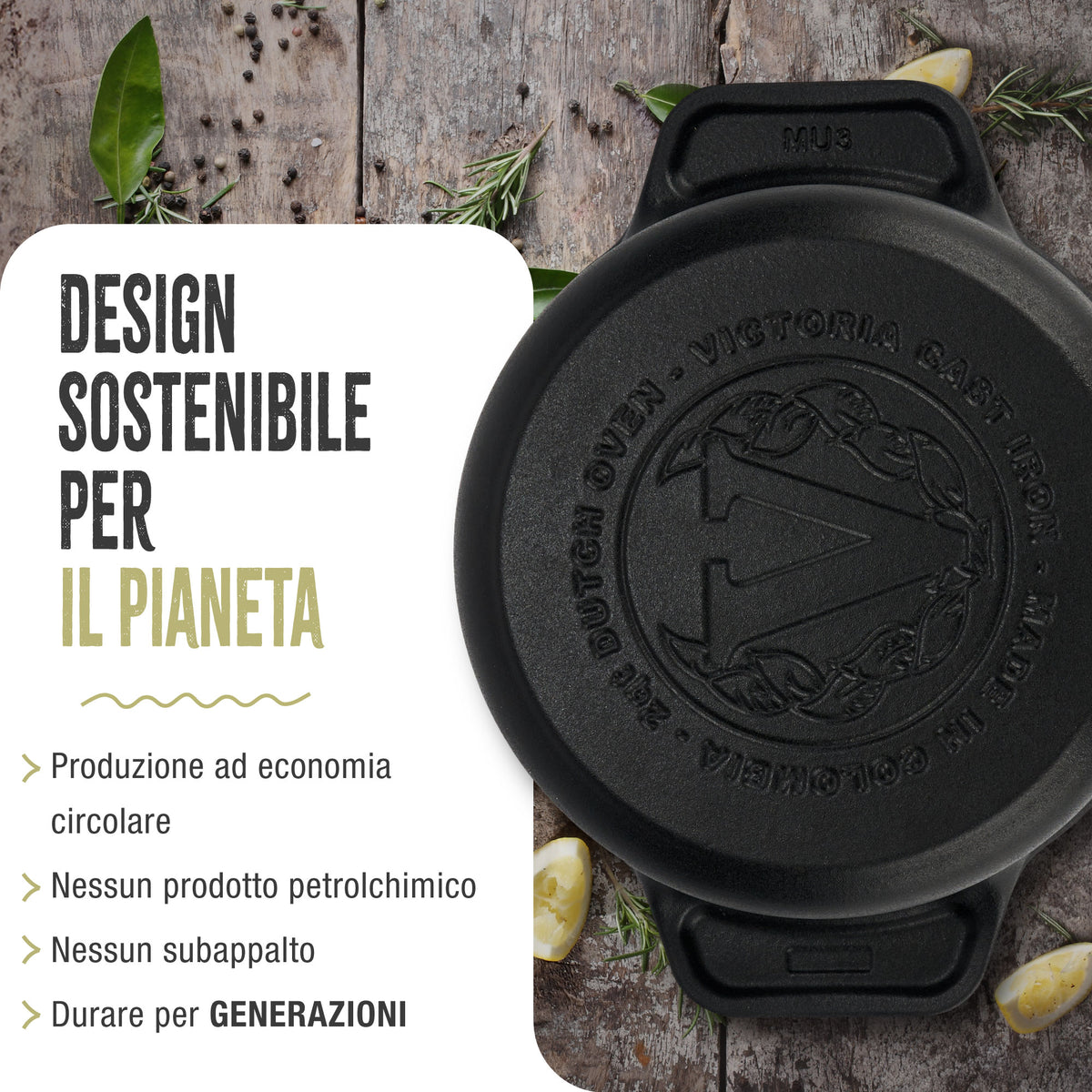 Forno Olandese Pentola in Ghisa Smaltata 1.9 L