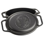 Horno Holandés Combo Hierro Fundido Esmaltado Ovalado 5.7L