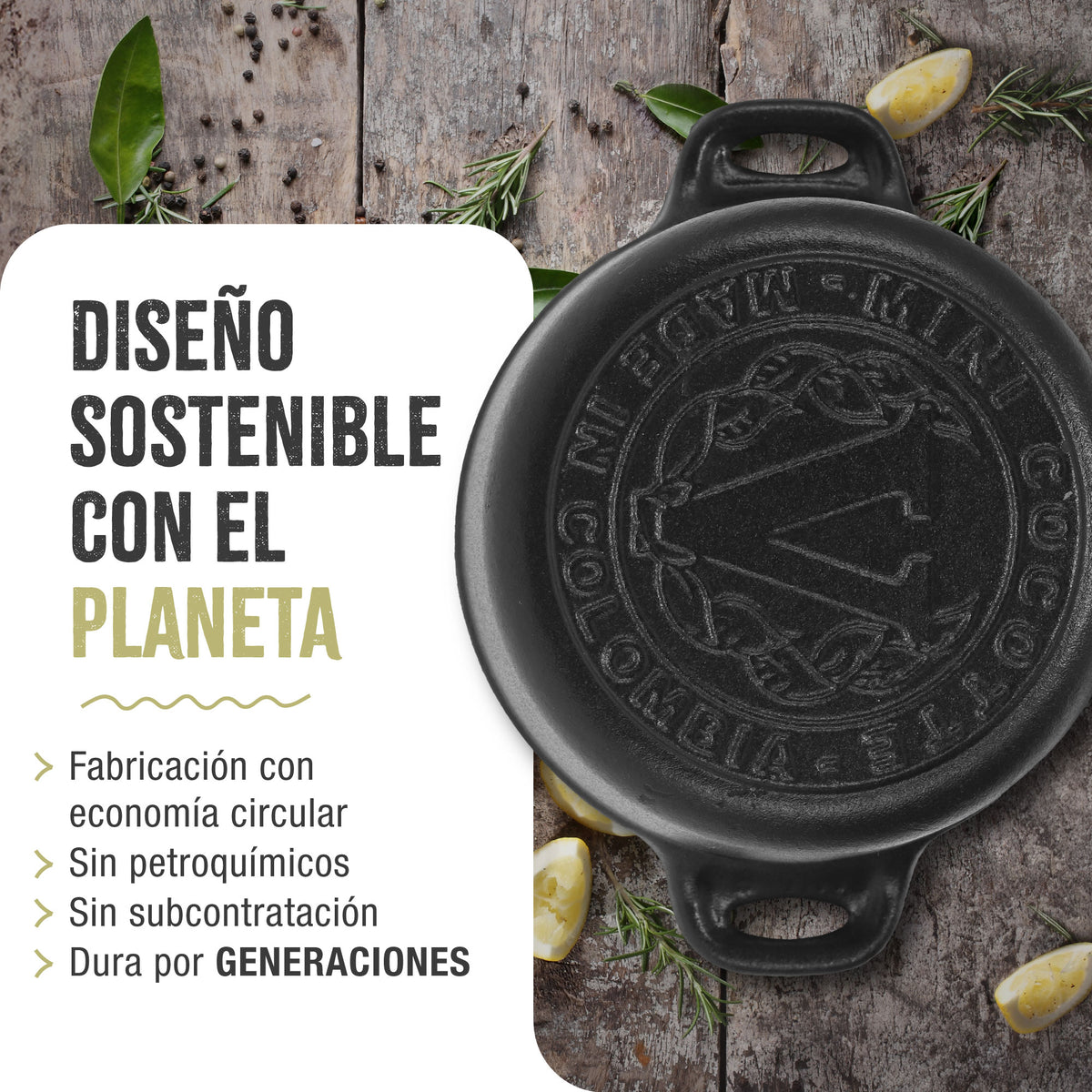 Mini Cocotte Hierro Fundido Esmaltado 0.3L