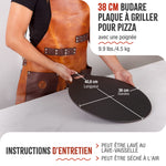 Plaque à Griller pour Pizza Budare en Fonte Émaillée Ø38 cm