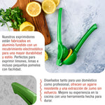 Exprimidor de Limón Manual Aluminio Fundido Verde