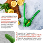 Spremiagrumi Manuale in Alluminio Fuso Verde