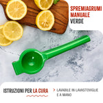Spremiagrumi Manuale in Alluminio Fuso Verde