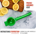 Presse-Agrumes Manuel en Fonte d'Aluminium Vert