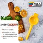 Exprimidor de Limón Manual Aluminio Fundido Amarillo