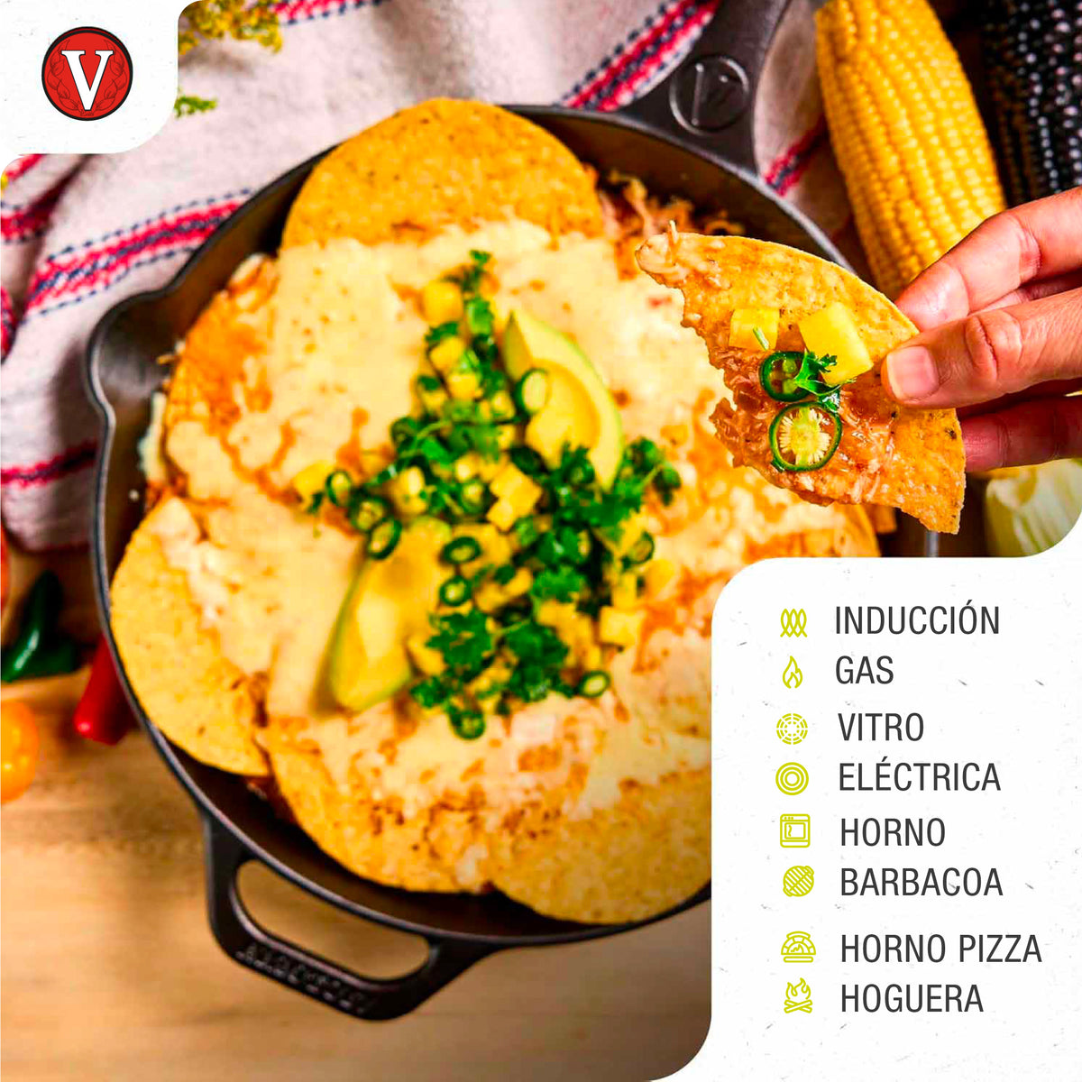 Sartén Hierro Fundido Esmaltado Calaca Ø 30cm