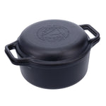 Horno Holandés Combo Hierro Fundido Curado 5.7L