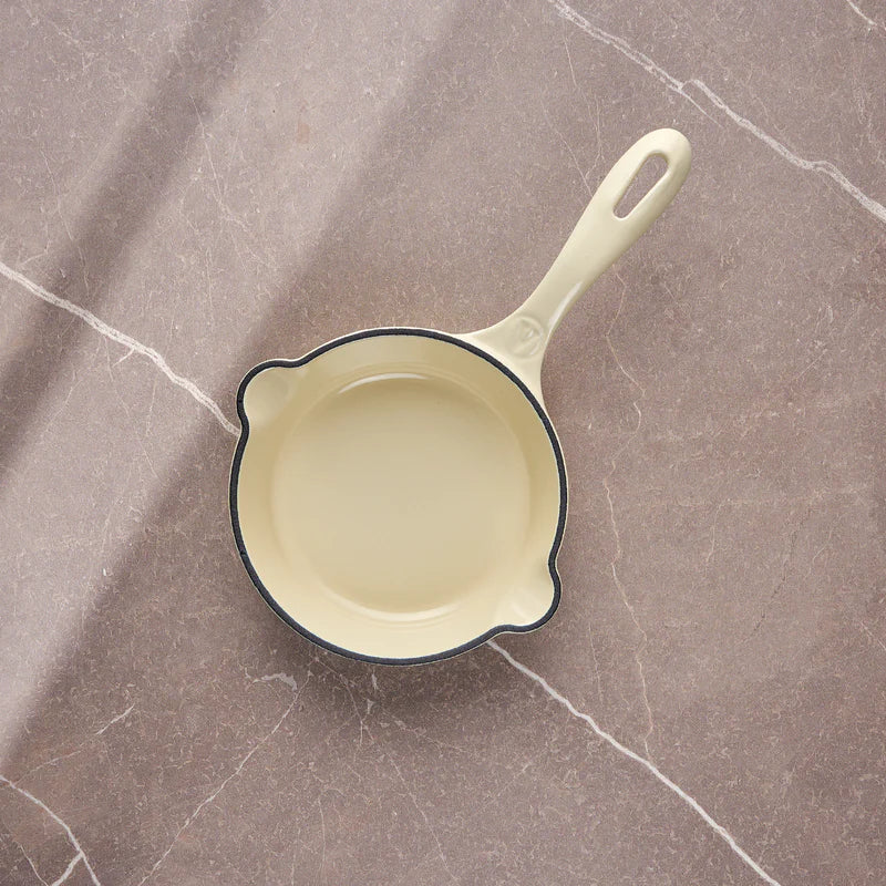 Padella in Ghisa Smaltata White Sable Ø 14 cm
