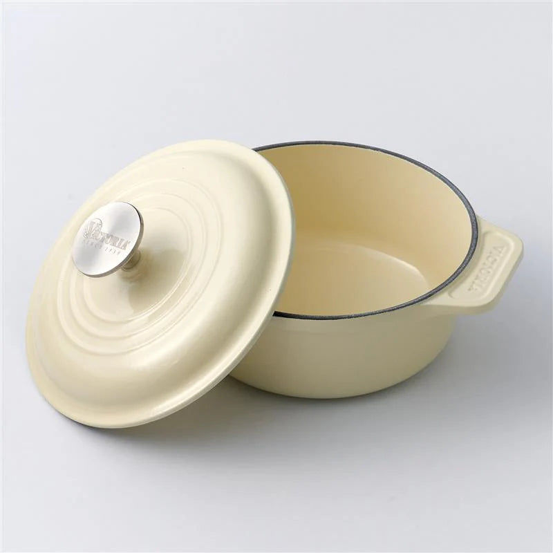 Horno Holandés Hierro Fundido Esmaltado White Sable 1.9 L