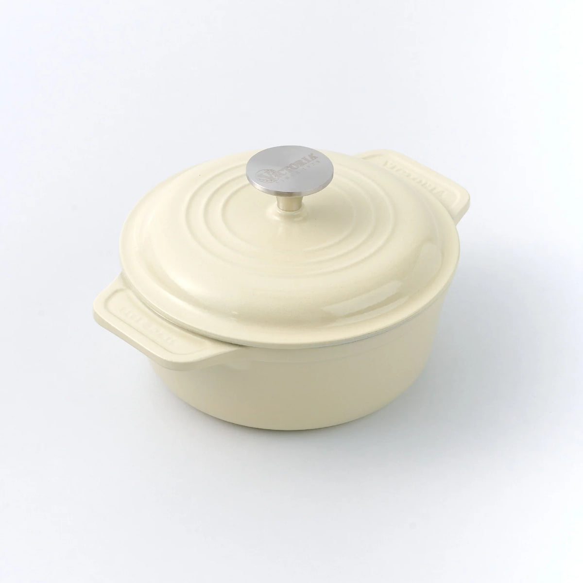 Horno Holandés Hierro Fundido Esmaltado White Sable 1.9 L