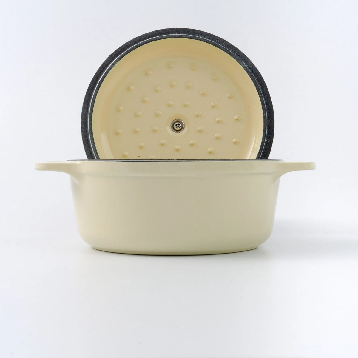 Horno Holandés Hierro Fundido Esmaltado White Sable 1.9 L