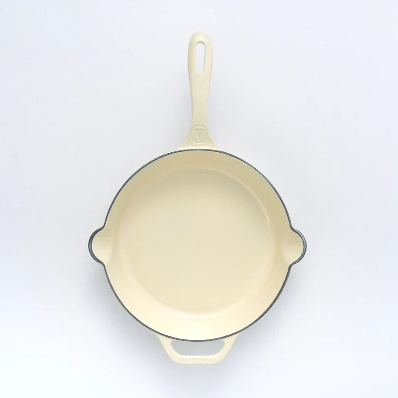 Padella in Ghisa Smaltata White Sable Ø 28 cm