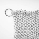 Pulitore per Ghisa Cotta Maglia di Acciaio Inossidabile 20×16.5 cm