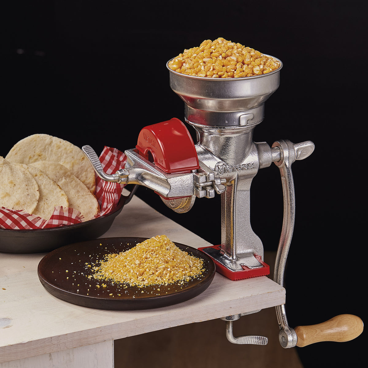 Molino Manual de Hierro Fundido Tolva Baja