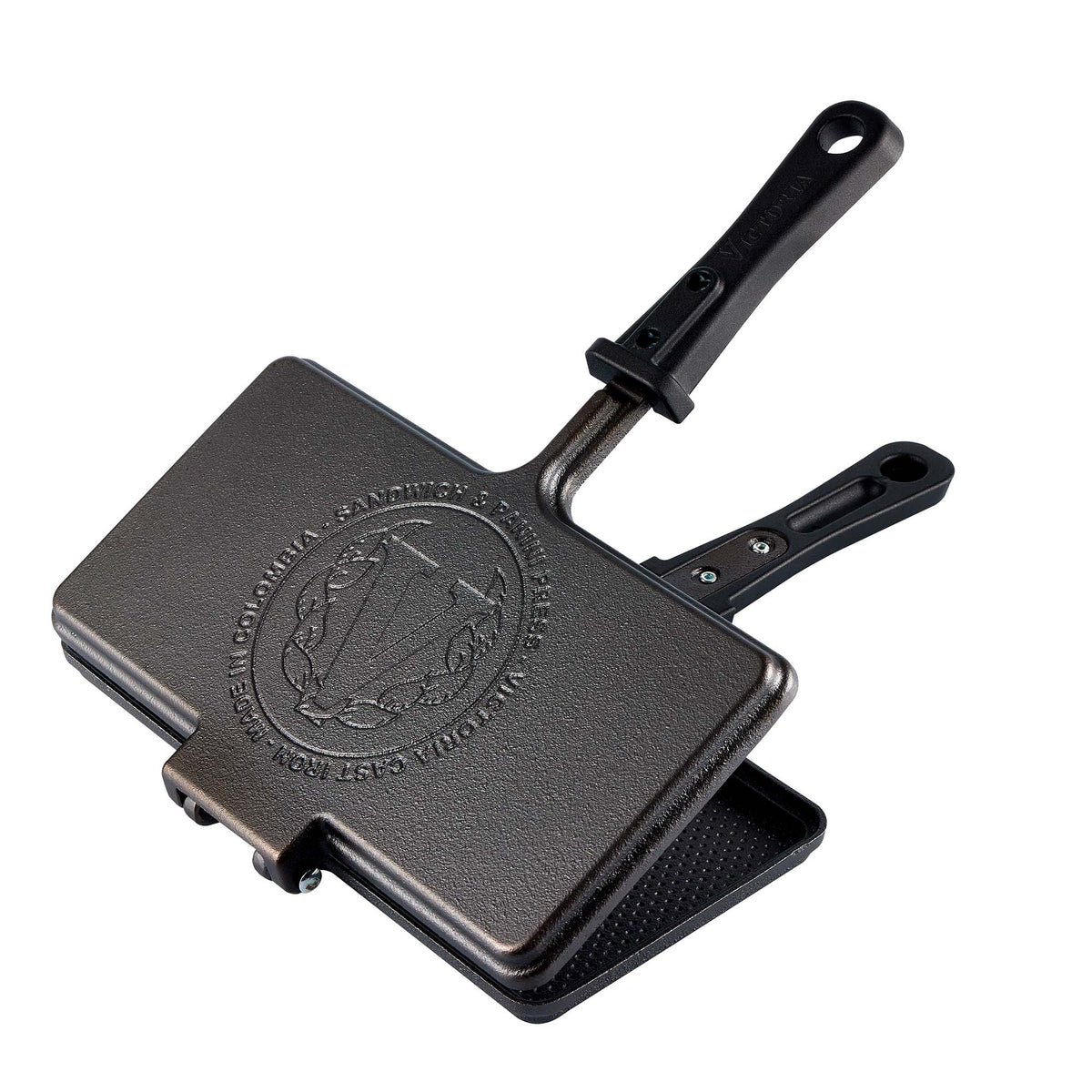 Sandwichera Hierro Fundido Curado 27x14cm