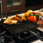 Sandwichera Hierro Fundido Curado 27x14cm