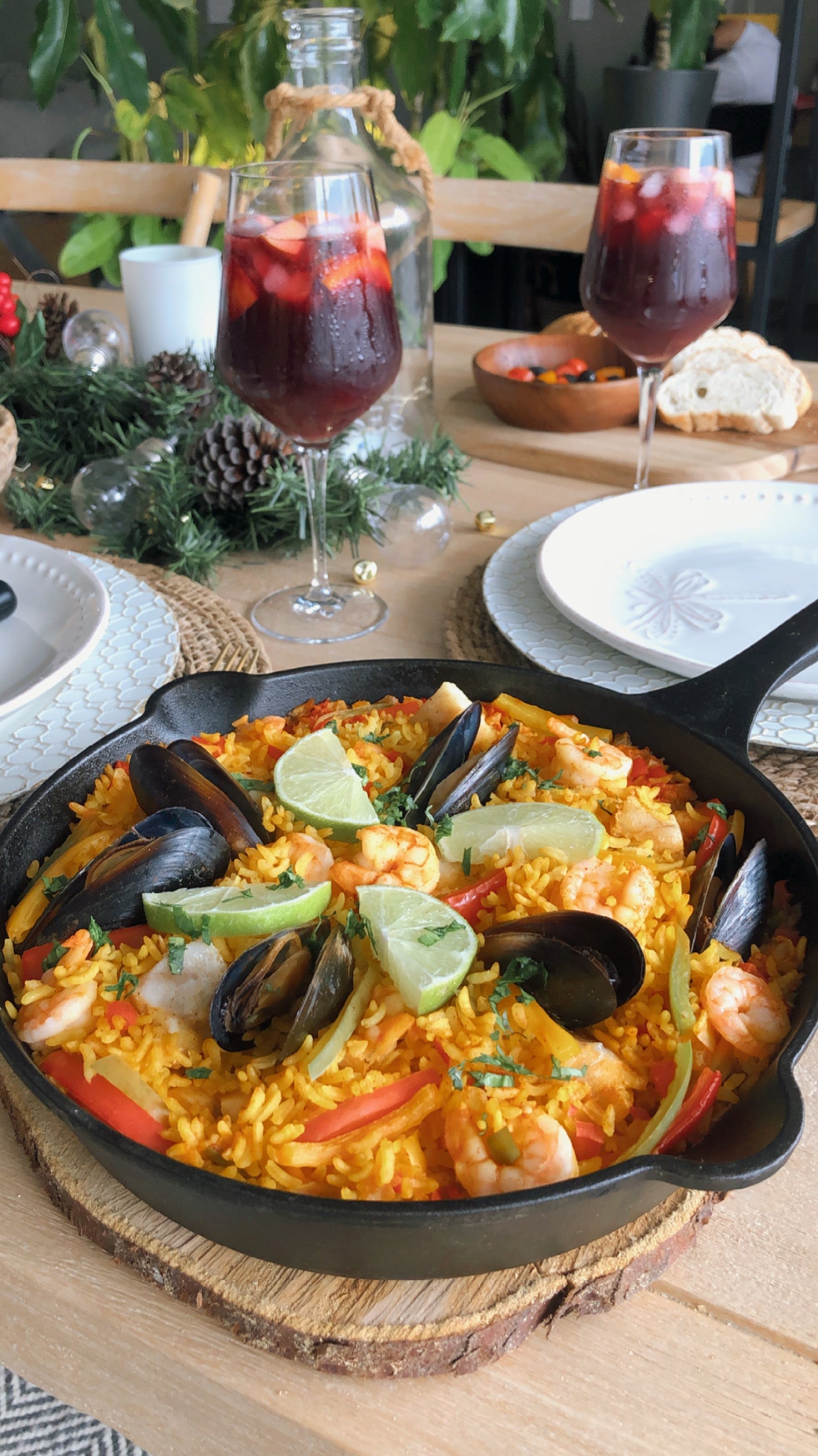 Paella de Mariscos en Sartén Victoria