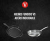 Hierro fundido vs acero inoxidable