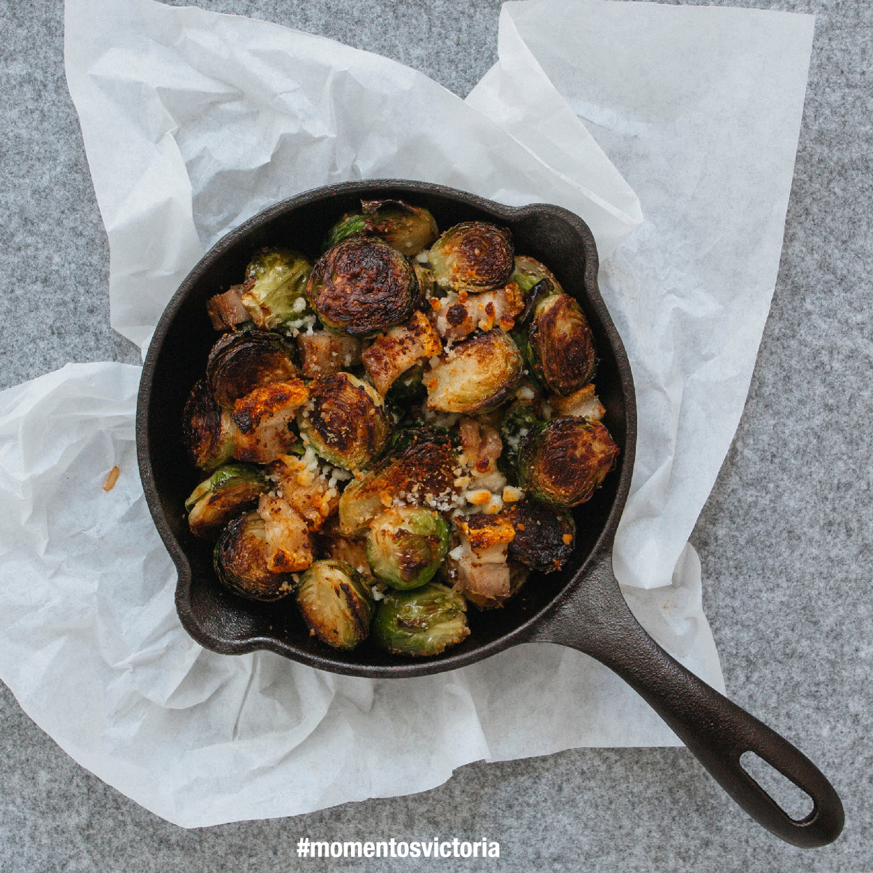 Coles de Bruselas Rostizadas al Sartén