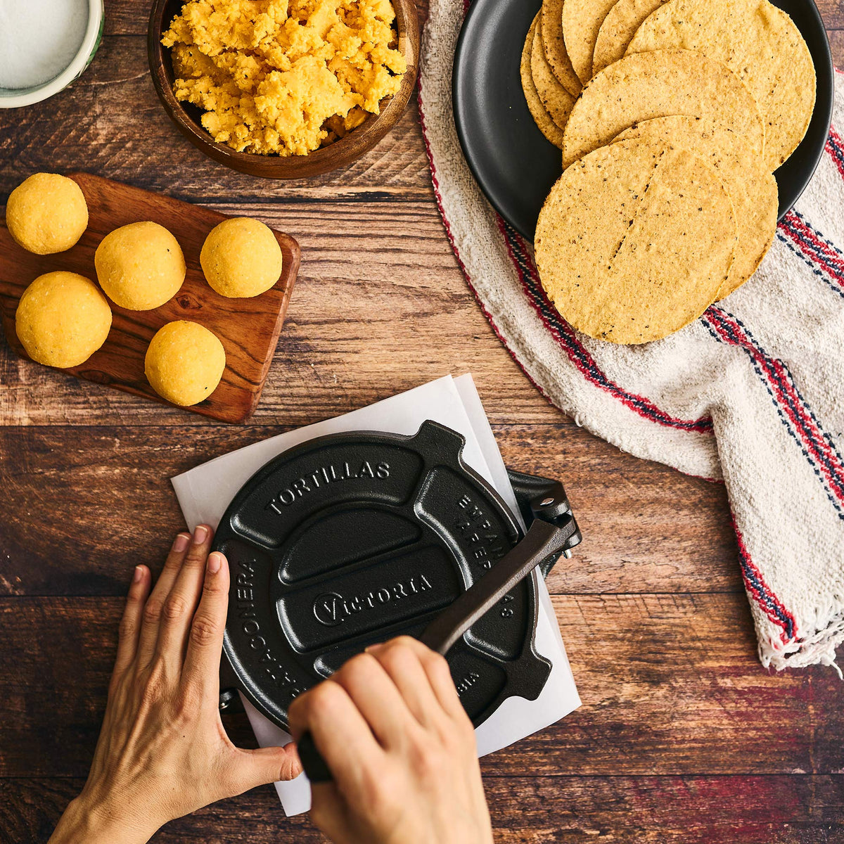 Tortillera Pataconera Hierro Fundido Curado Ø 16.5 cm