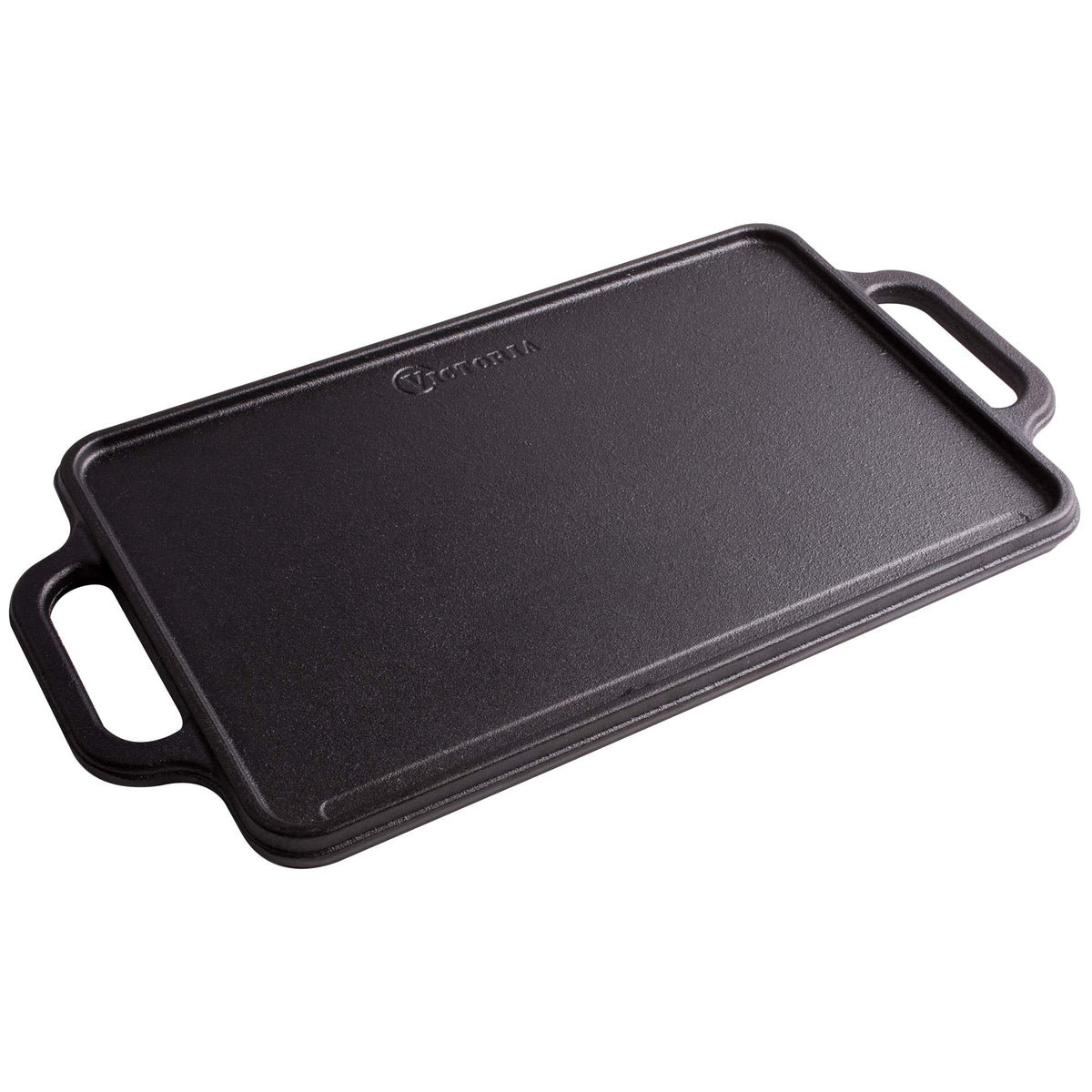 Plancha Asar Reversible Hierro Fundido Curado 33x21cm