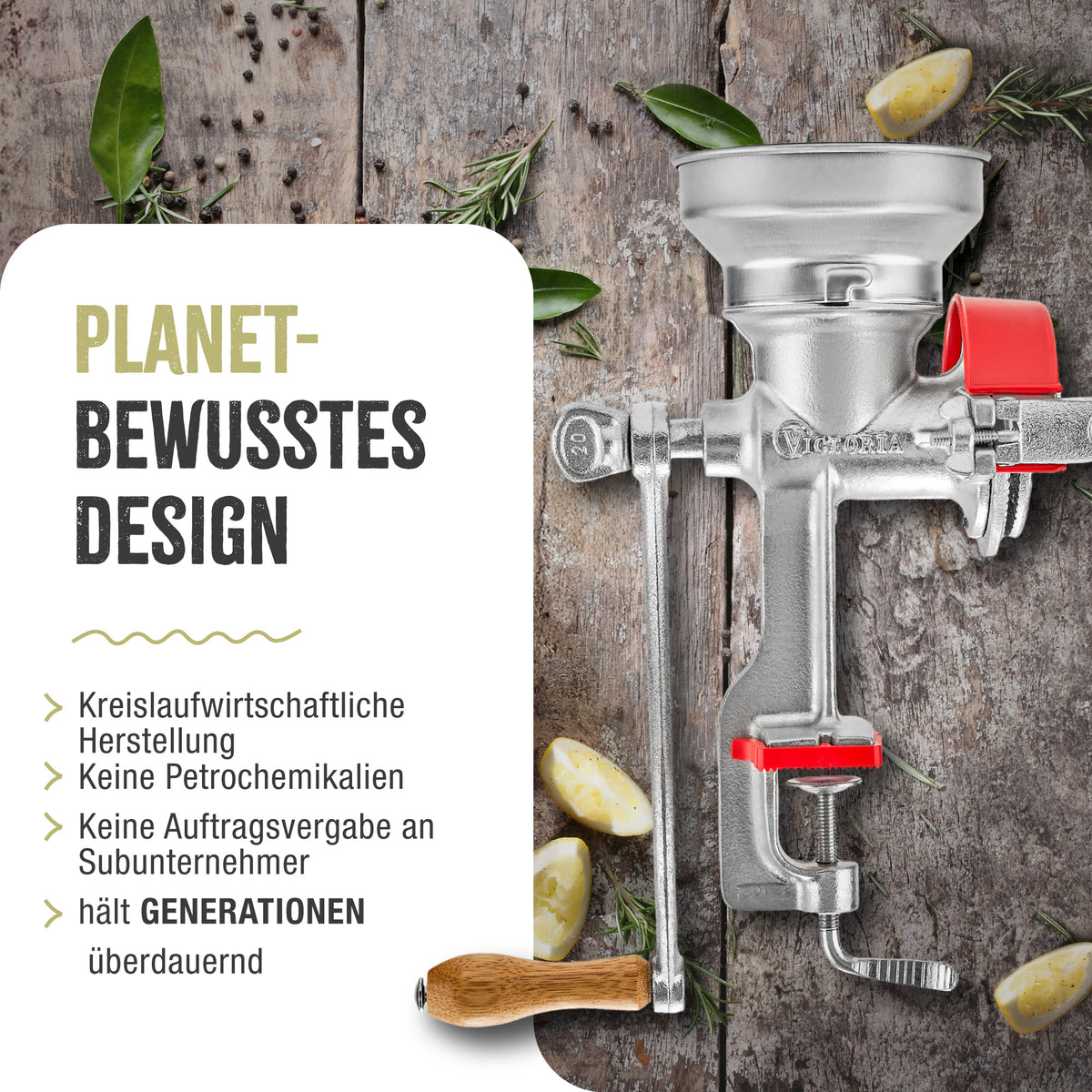 Getreidemühle Manuelle Gusseiserne Niedriger Trichter