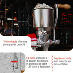 Moulin à Grains Manuel en Fonte avec Trémie Haute