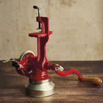 Molino Manual de Hierro Fundido Tolva Baja Rojo