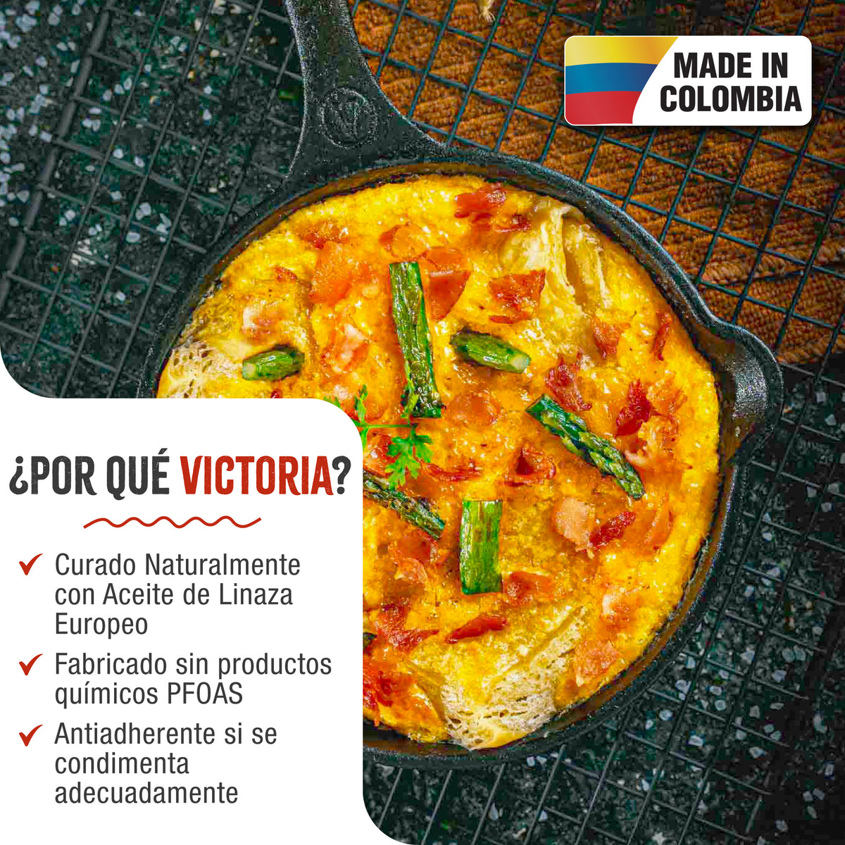 Sartén Hierro Fundido Curado Ø 20cm