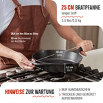 Gusseisenpfanne Eingebrannte Ø 25 cm