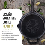 Sartén Hierro Fundido Curado Ø 25cm