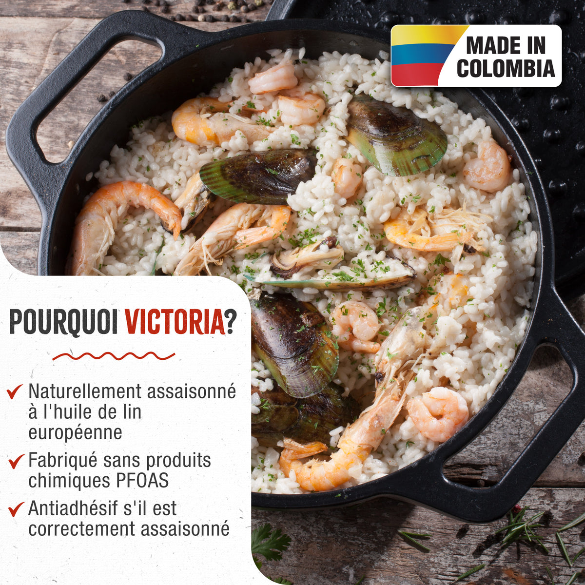 Cocotte en Fonte Assaisonnée 3.8 L