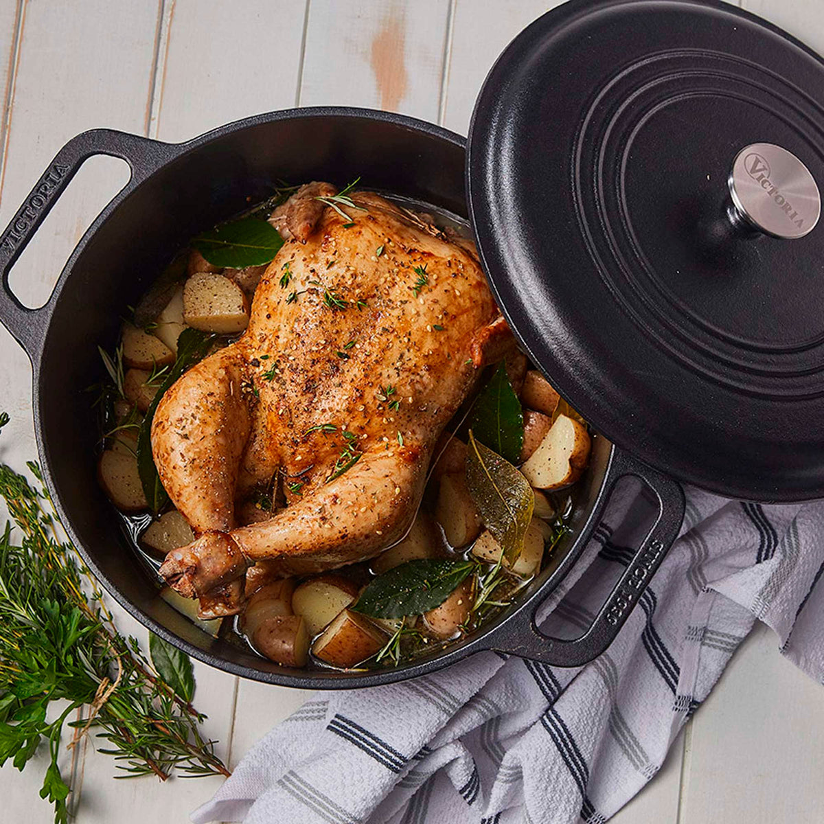 Forno Olandese Pentola in Ghisa Stagionata 3.8 L