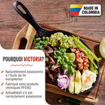 Poêle pour Fajitas en Fonte Assaisonné 25×18 cm