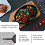 Padella per Fajita in Ghisa Stagionata 25×18 cm