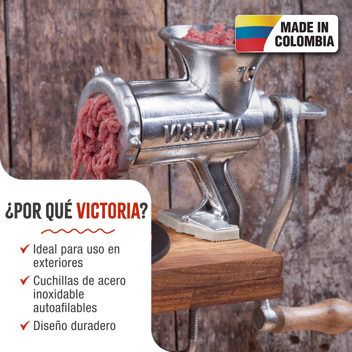 Picadora Trituradora de Carne Manual N10