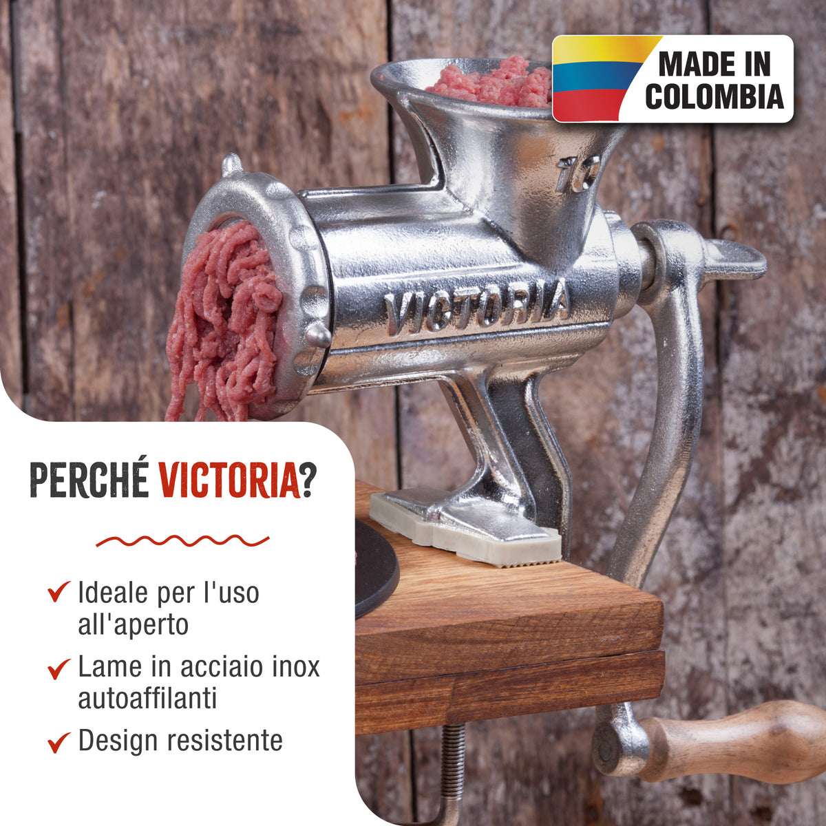Tritacarne Manuale N10 Insaccatrice per Salsiccia