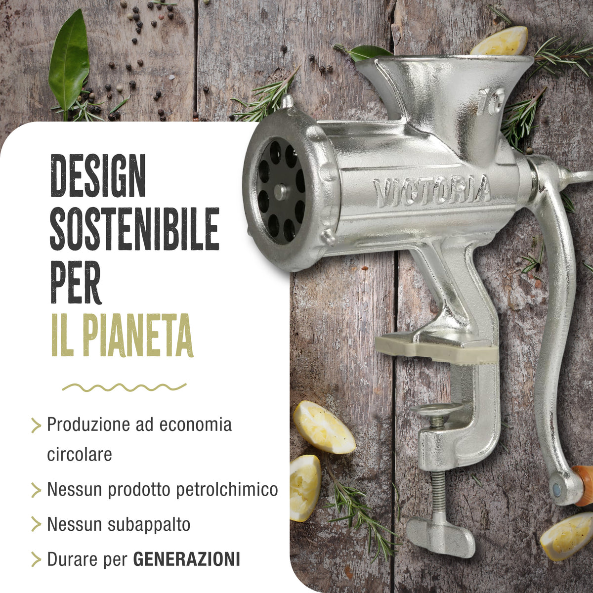 Tritacarne Manuale N10 Insaccatrice per Salsiccia