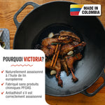 Wok en Fonte Assaisonné Ø35.5 cm