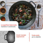 Wok in Ghisa Stagionata Ø35.5 cm