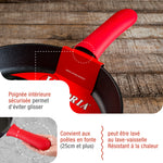 Support de Poignée Protection en Silicone pour Poêles Ø25–30 cm (grand)