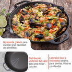 Paellera Hierro Fundido Curado Ø 33cm
