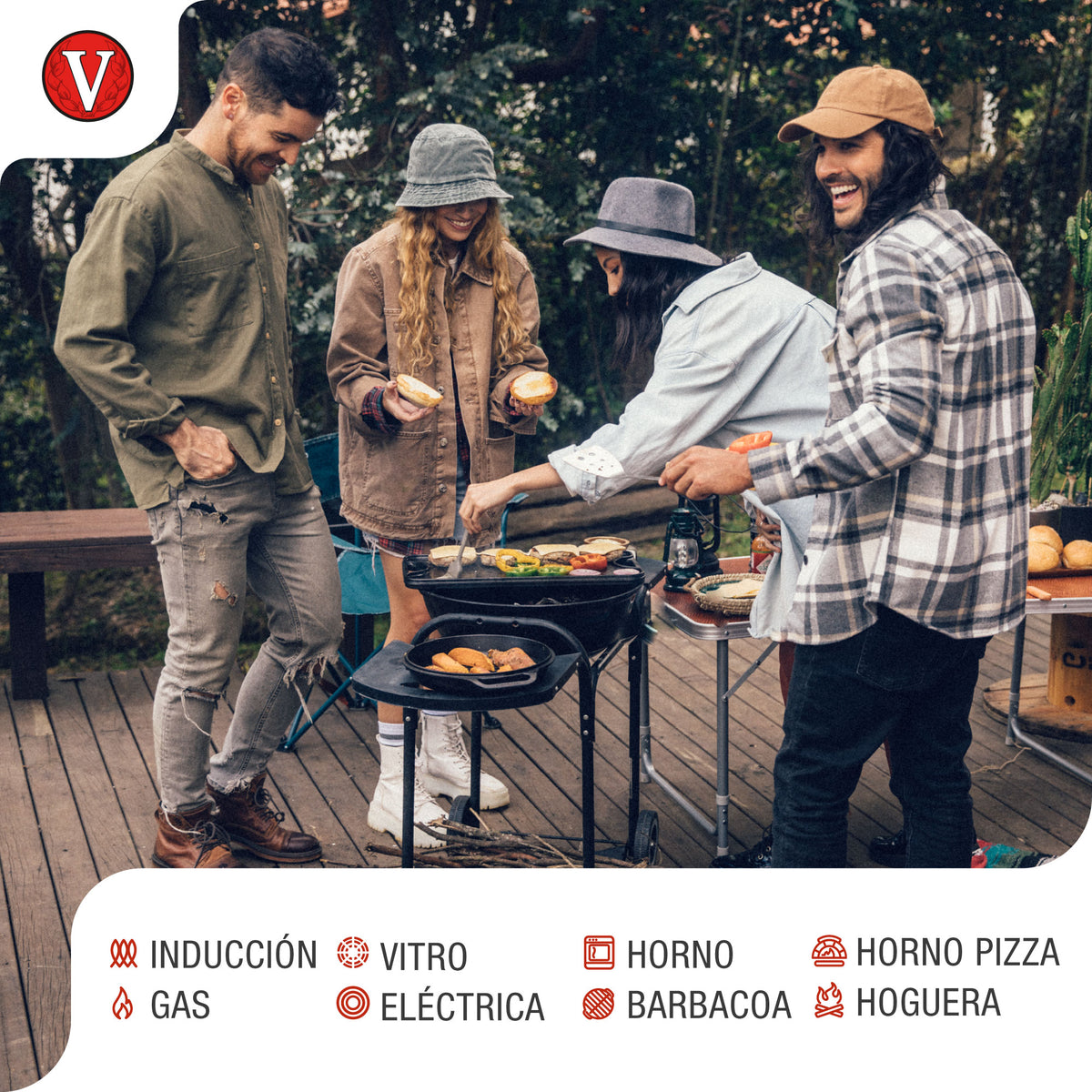 Paellera Hierro Fundido Curado Ø 33cm