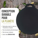 Plaque à Griller pour Pizza Budare en Fonte Assaisonné Ø38 cm