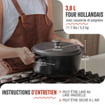 Cocotte en Fonte Émaillée 3.8 L