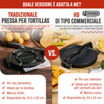 Pressa per Tortillas - Pataconera Colombiana HD in Ghisa Stagionata Ø20 cm