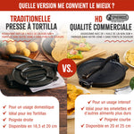 Presse à Tortilla - Pataconera HD en Fonte Assaisonné Ø20 cm