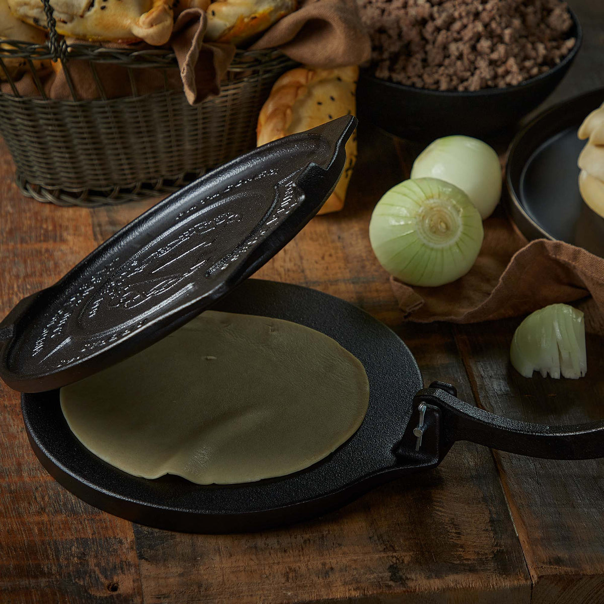 Tortillera Pataconera Hierro Fundido HD Curado Ø 20 cm