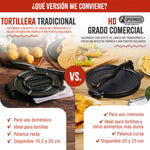 Tortillera Pataconera Hierro Fundido HD Curado Ø 25 cm