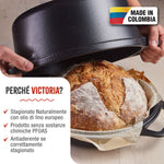 Forno Olandese Pentola Combo in Ghisa Stagionata 5.7 L